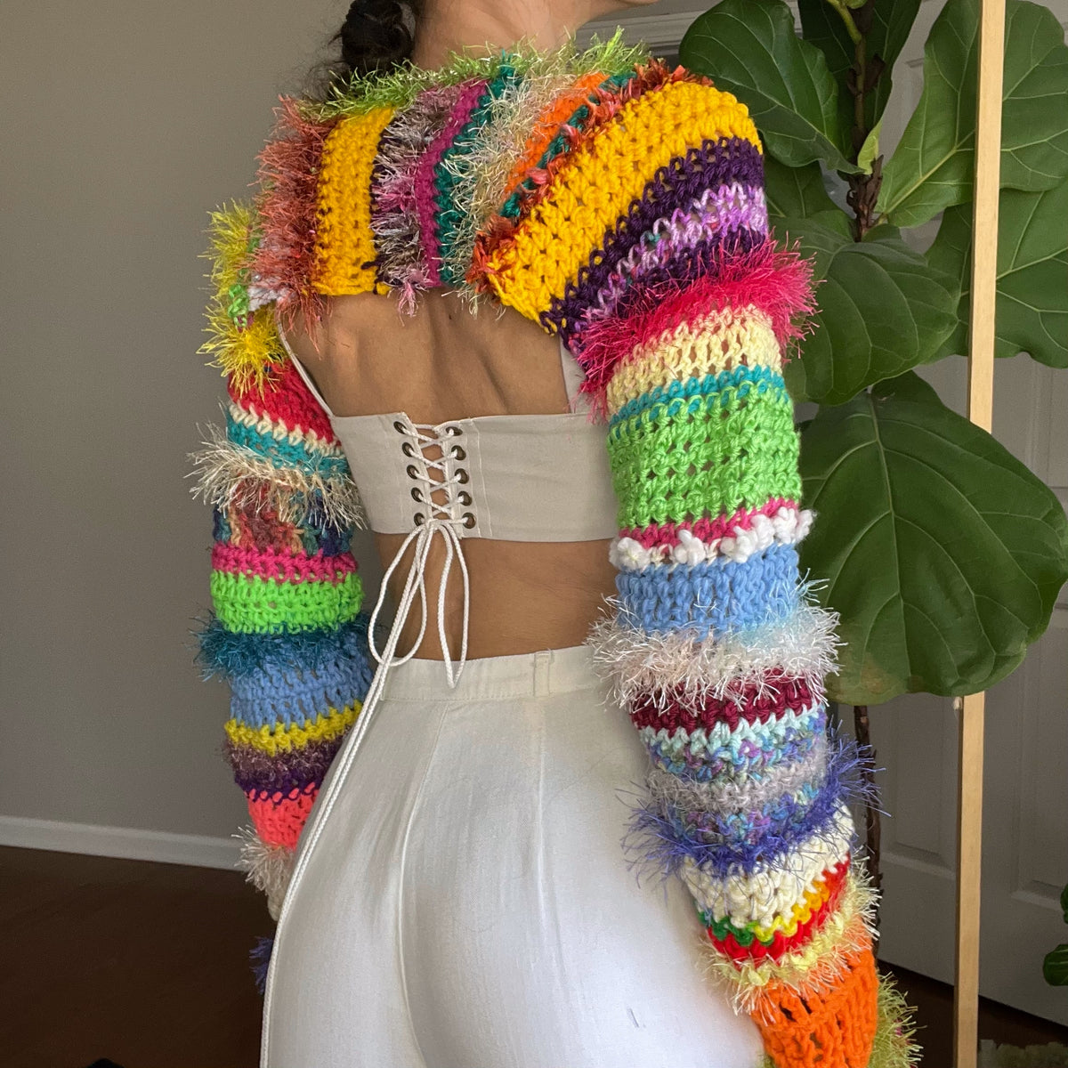 ★ PISCESS★ Solid Crochet Bolero Gray 5006091495 Y2K Bolero Shrug | Handmade Crocheted Bolero/shrug Any Size