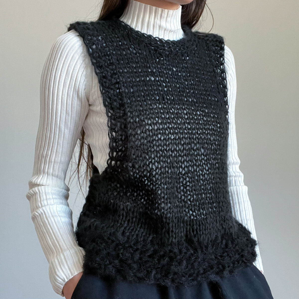 TAKUYA∞着用 Mohair knit vest TAKUYA∞が着用しているニットベスト Brand：miu miu Item：Wool