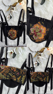 Floral Bow Underbust Corset