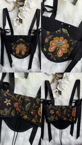 Floral Bow Underbust Corset