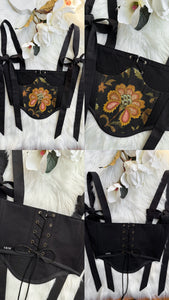 Floral Bow Underbust Corset
