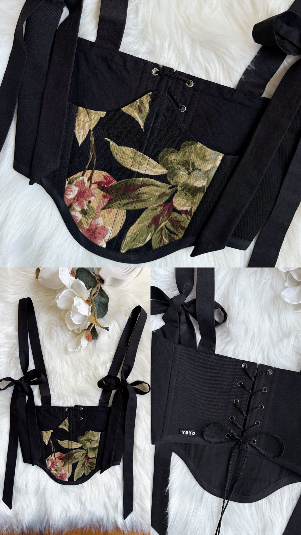 Botanical Bow Underbust Corset