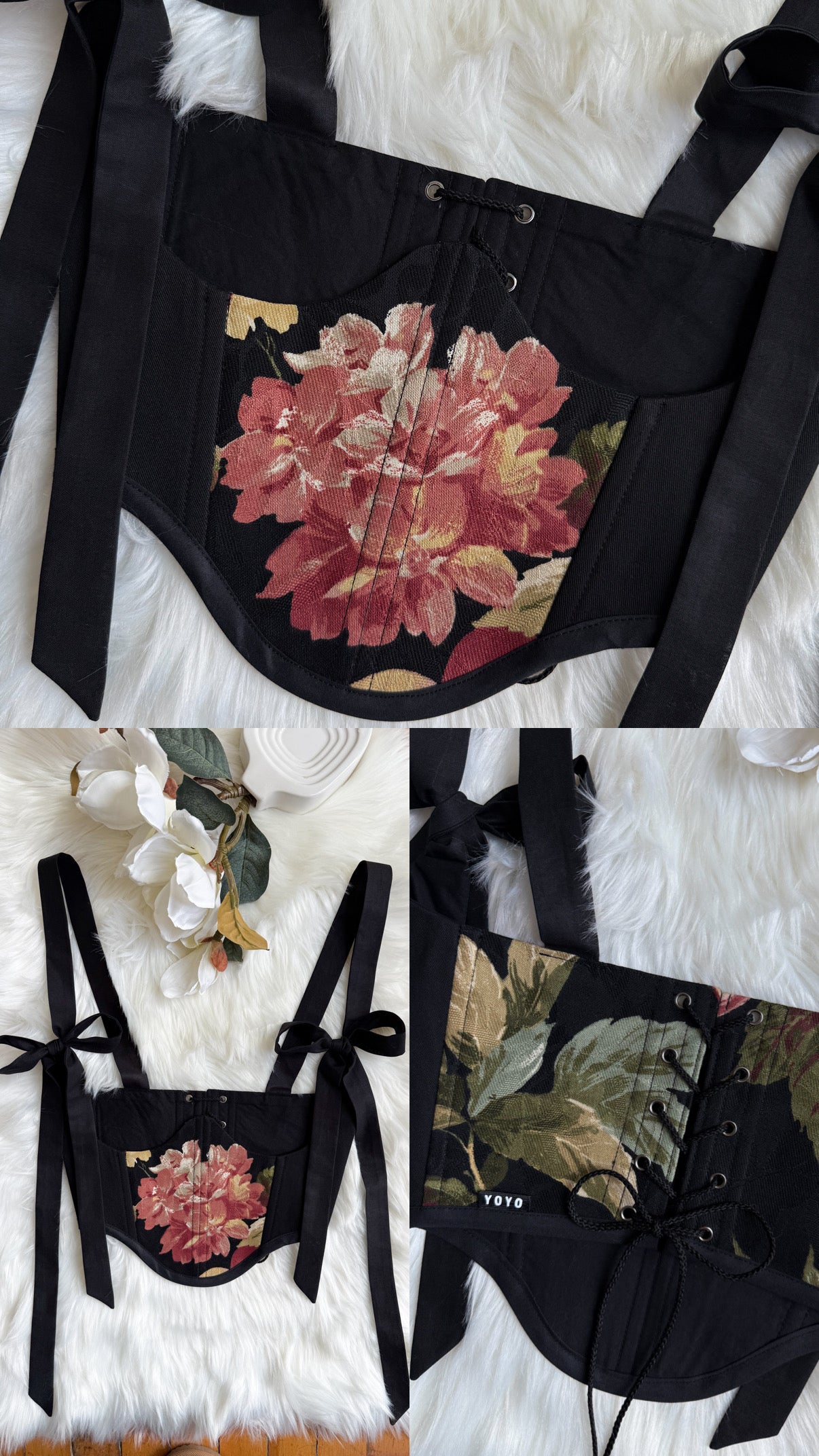 Botanical Bow Underbust Corset