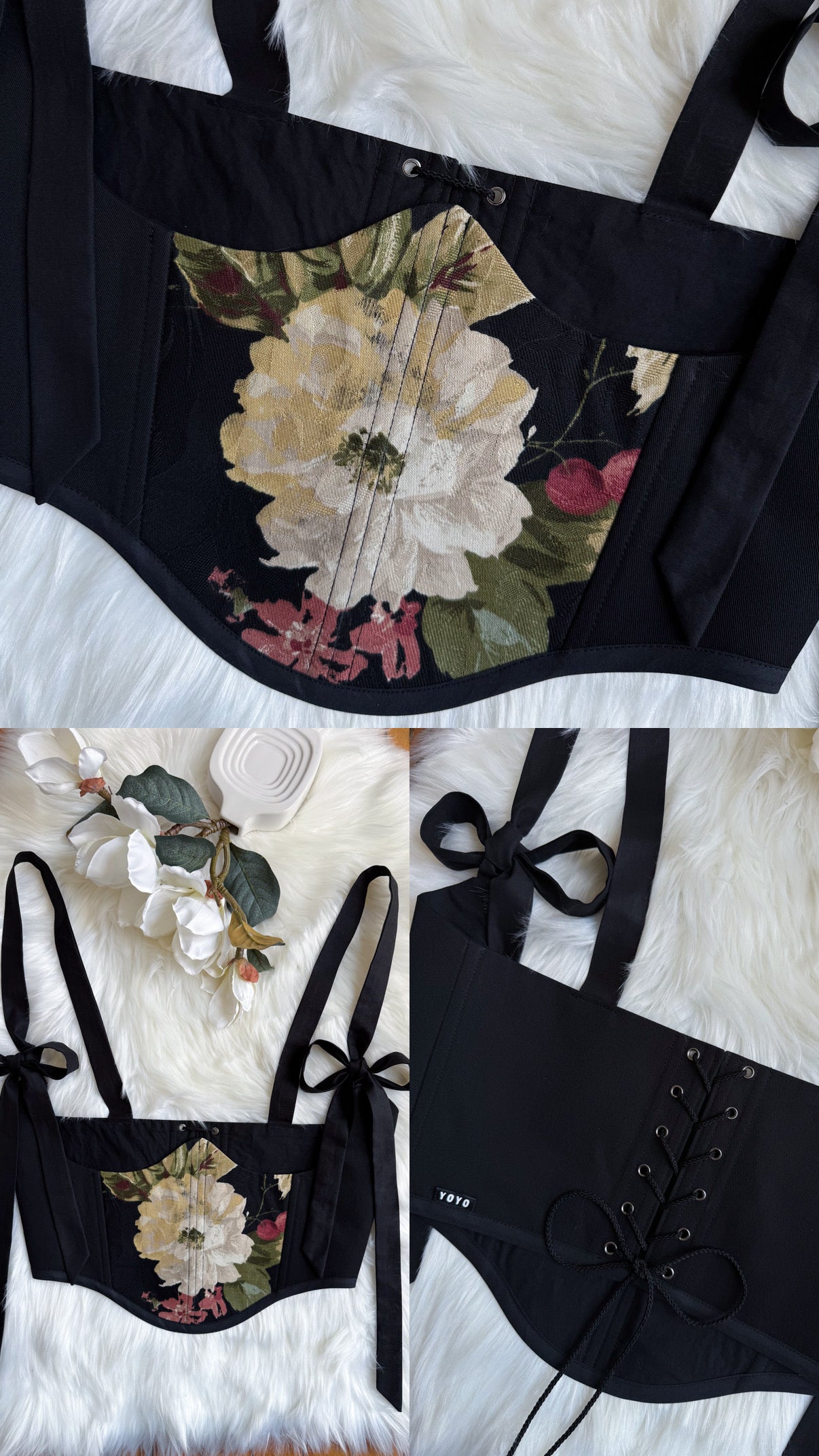 Botanical Bow Underbust Corset