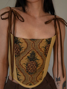 The Pineapple Tapestry Corset