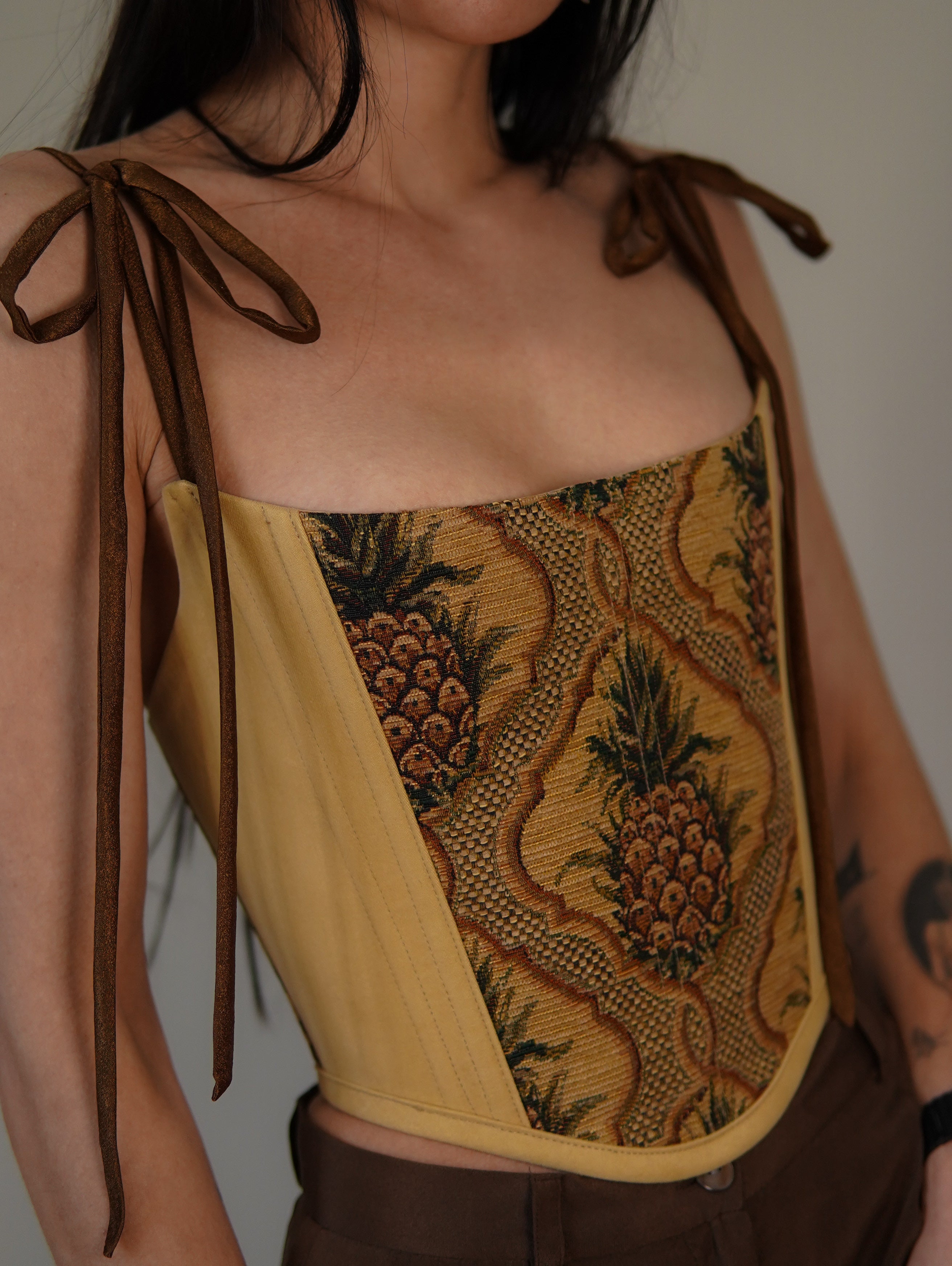 The Pineapple Tapestry Corset