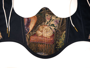 Tapestry Contrast Underbust Corset