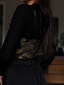 Black Butterfly Underbust Corset V2