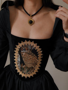Gilded Owl Strapless Corset
