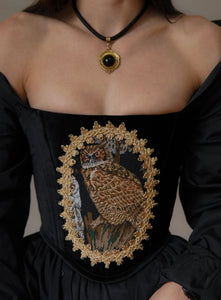 Gilded Owl Strapless Corset