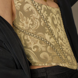 Gold Brocade Corset