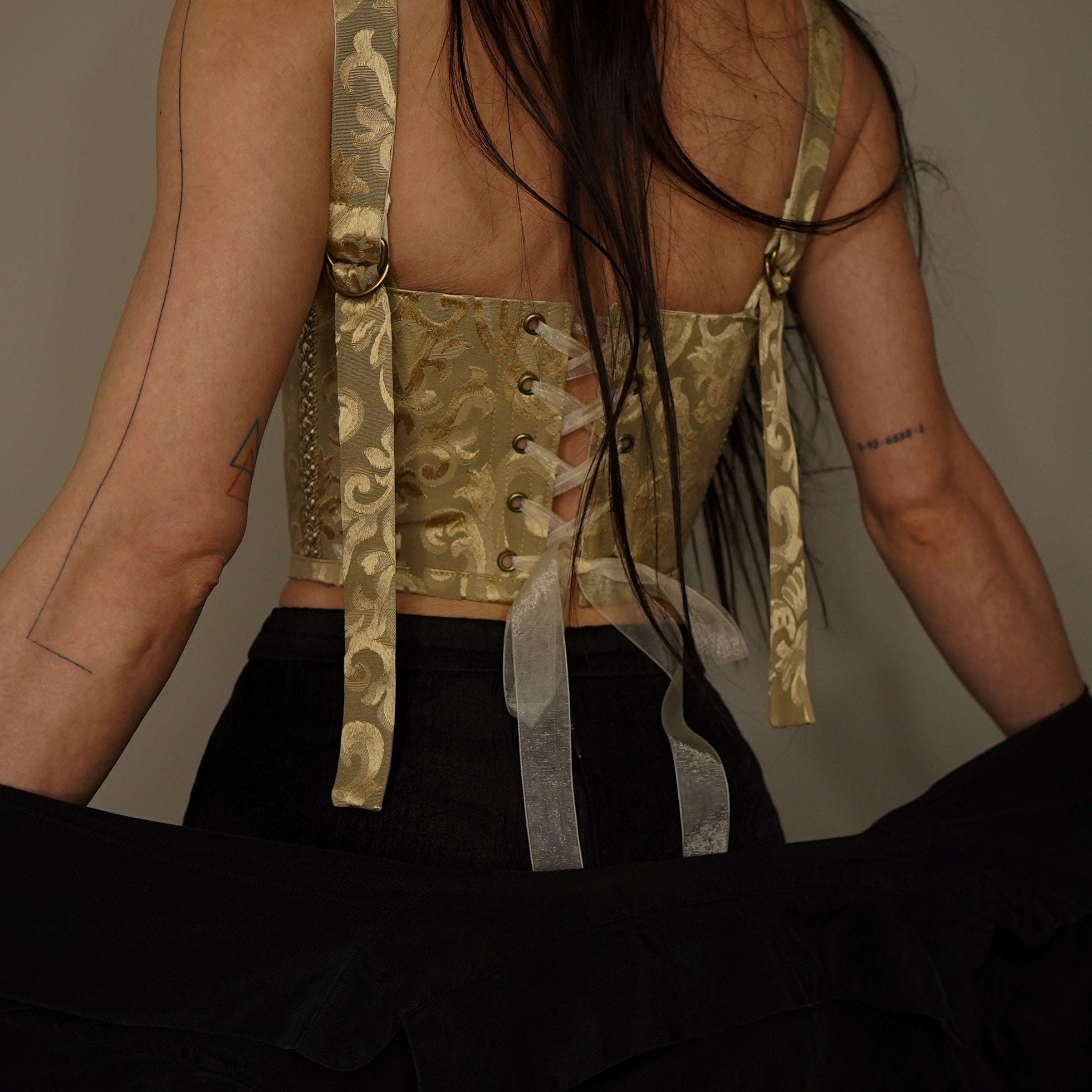 Gold Brocade Corset