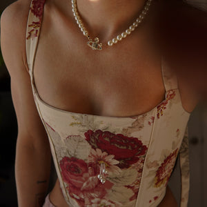 Pearl Floral Corset