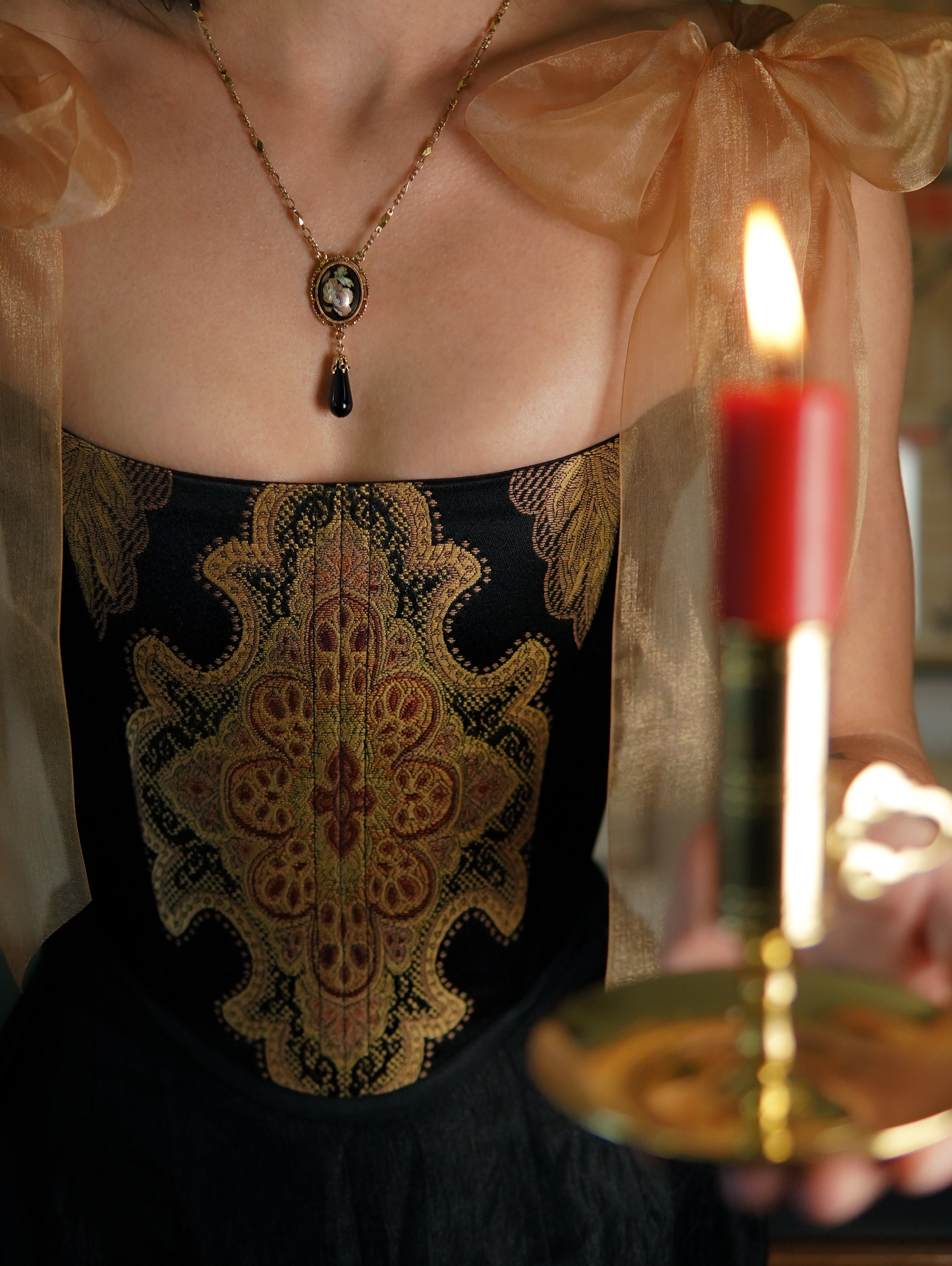 Black Gilded Corset