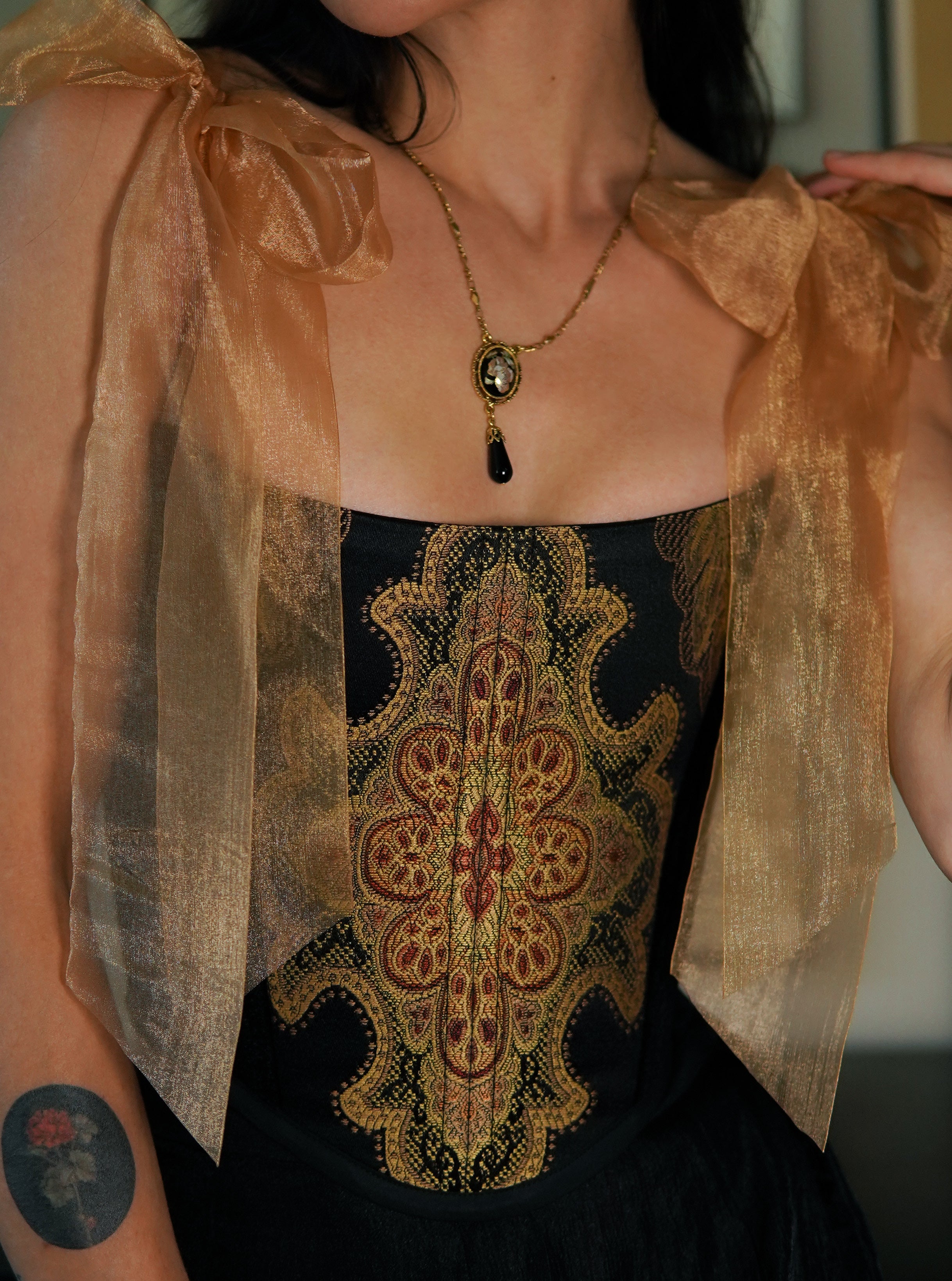 Black Gilded Corset