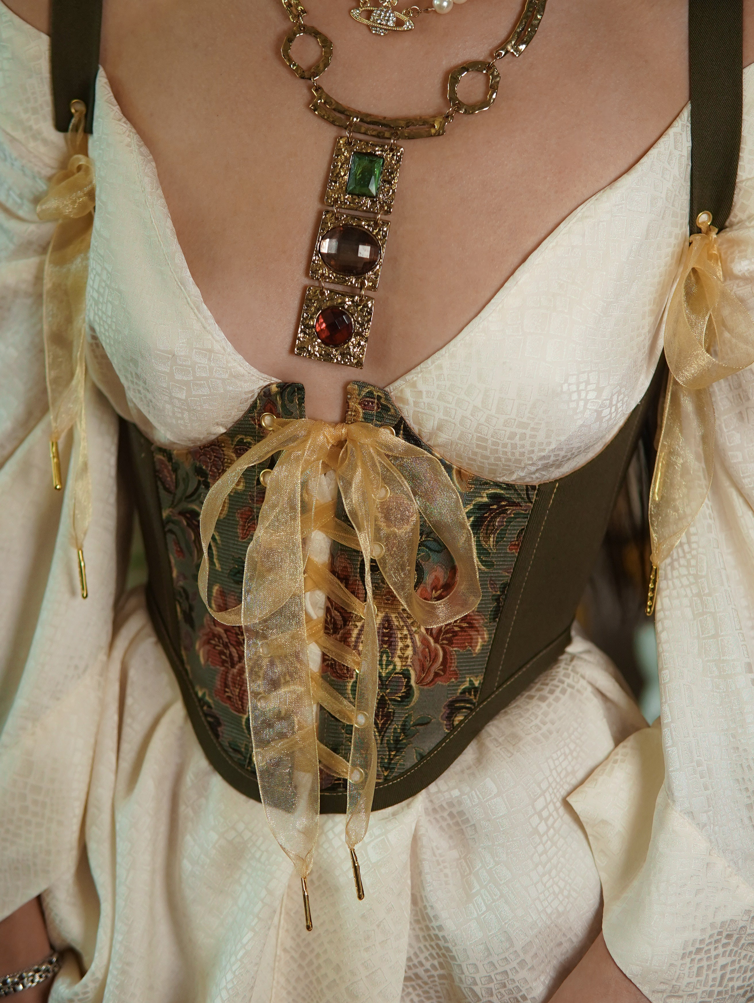 Golden Forest Underbust Corset
