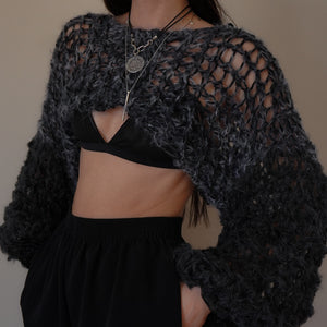 Gradient Crocheted Shrug