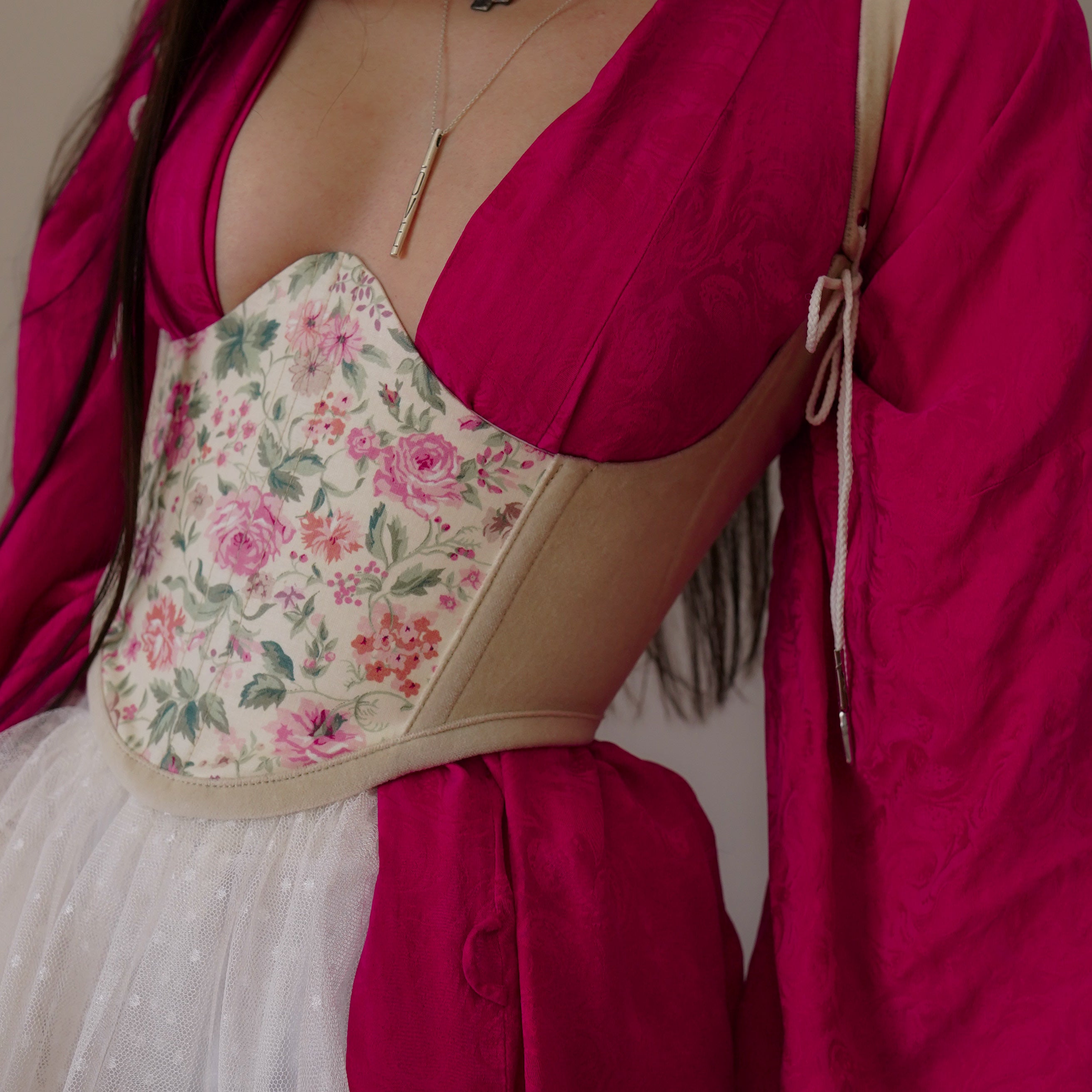 Dusty Rose Underbust Corset