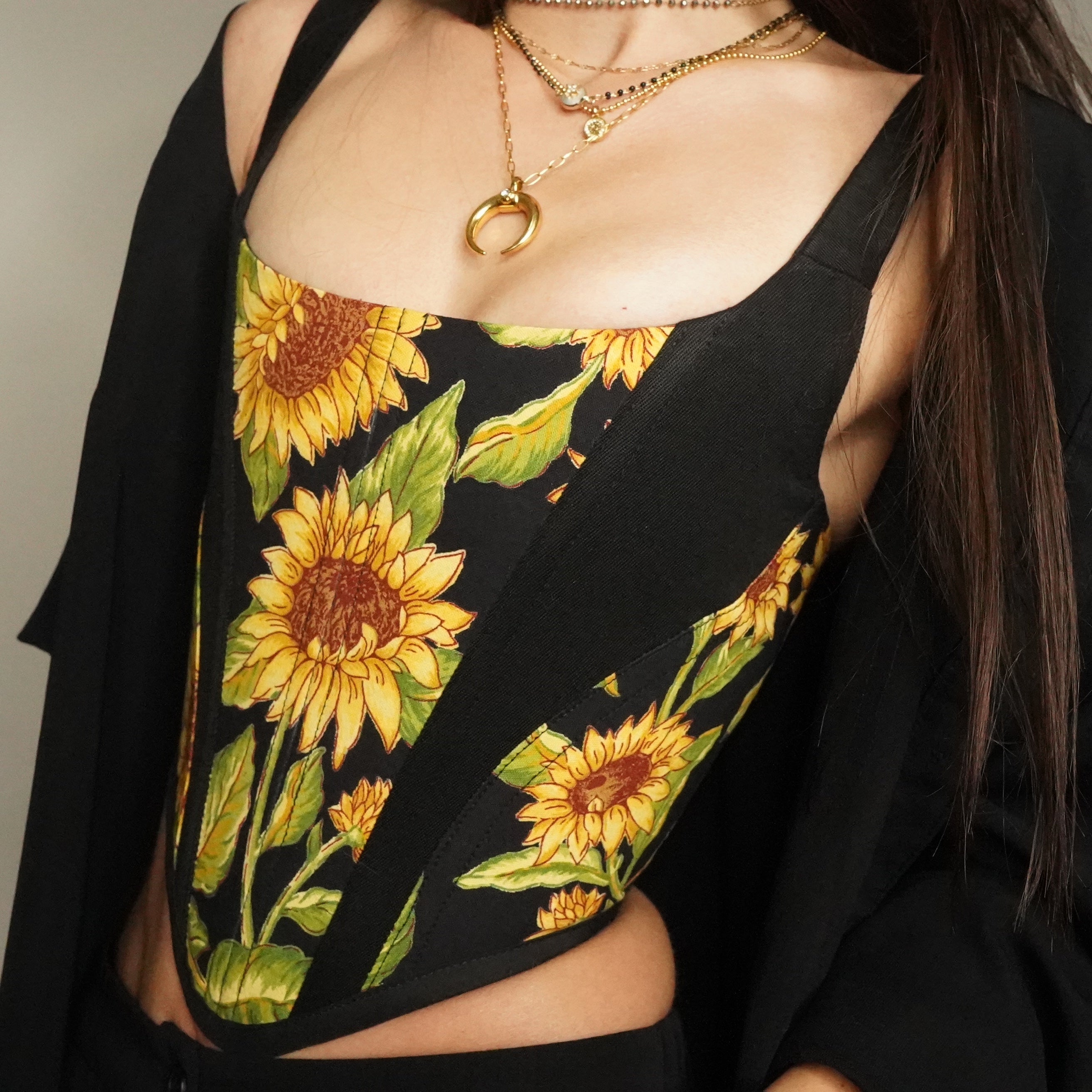 Black Sunflower Corset