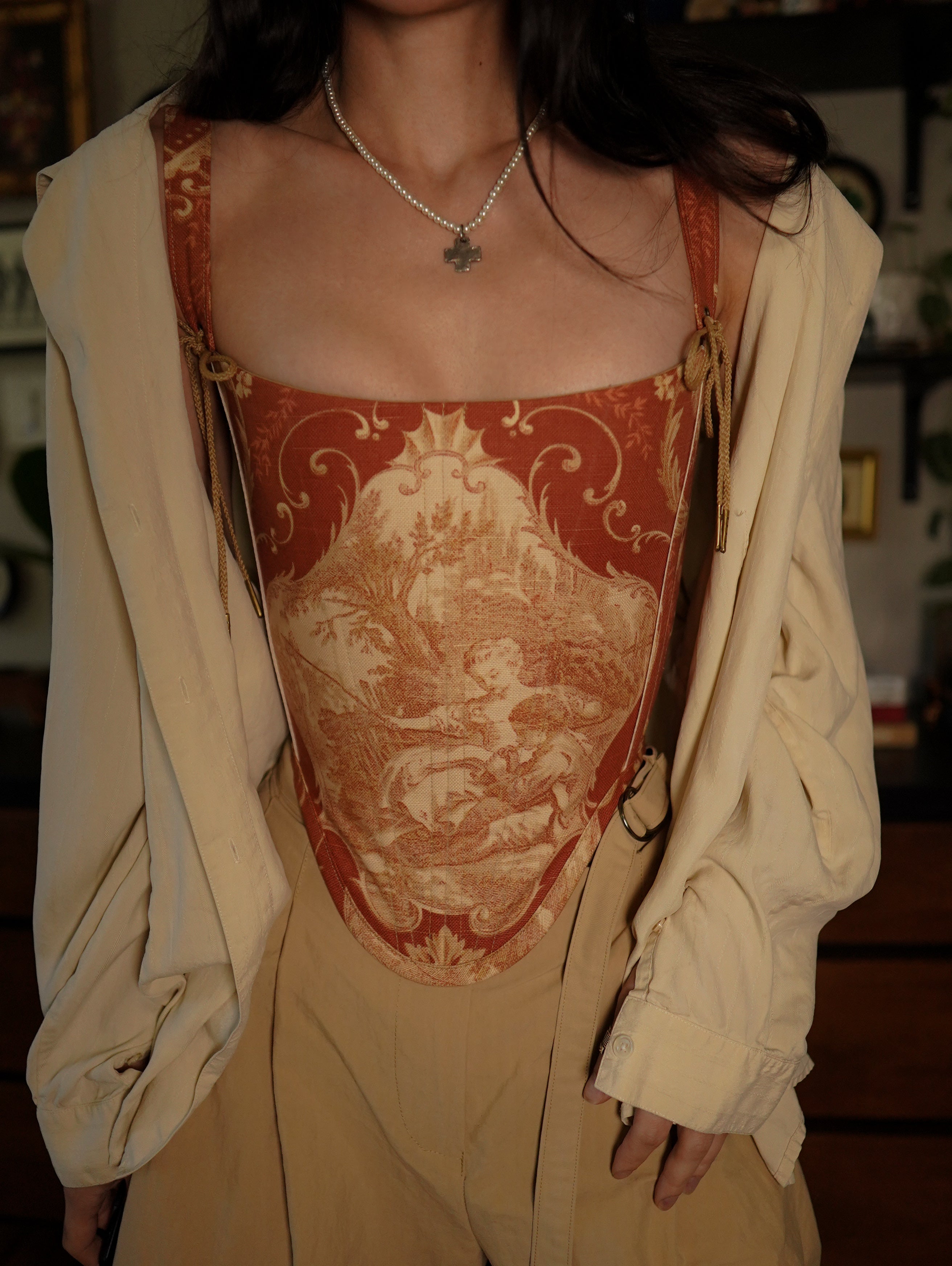2 in 1 Autumn Toile Corset