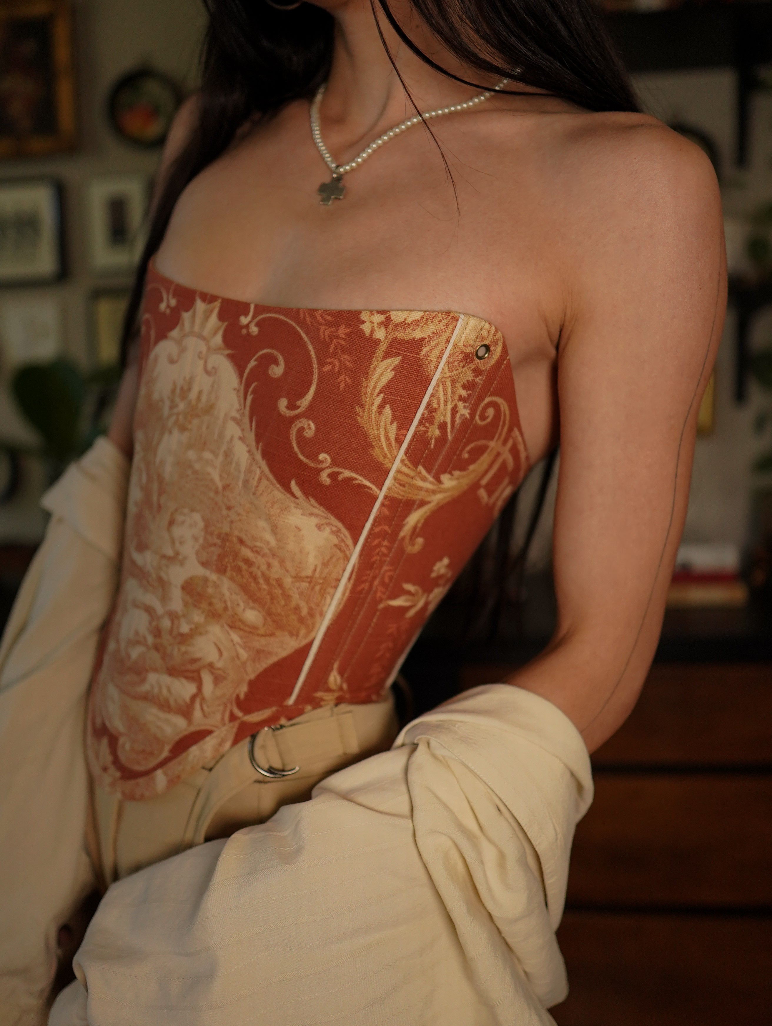 2 in 1 Autumn Toile Corset
