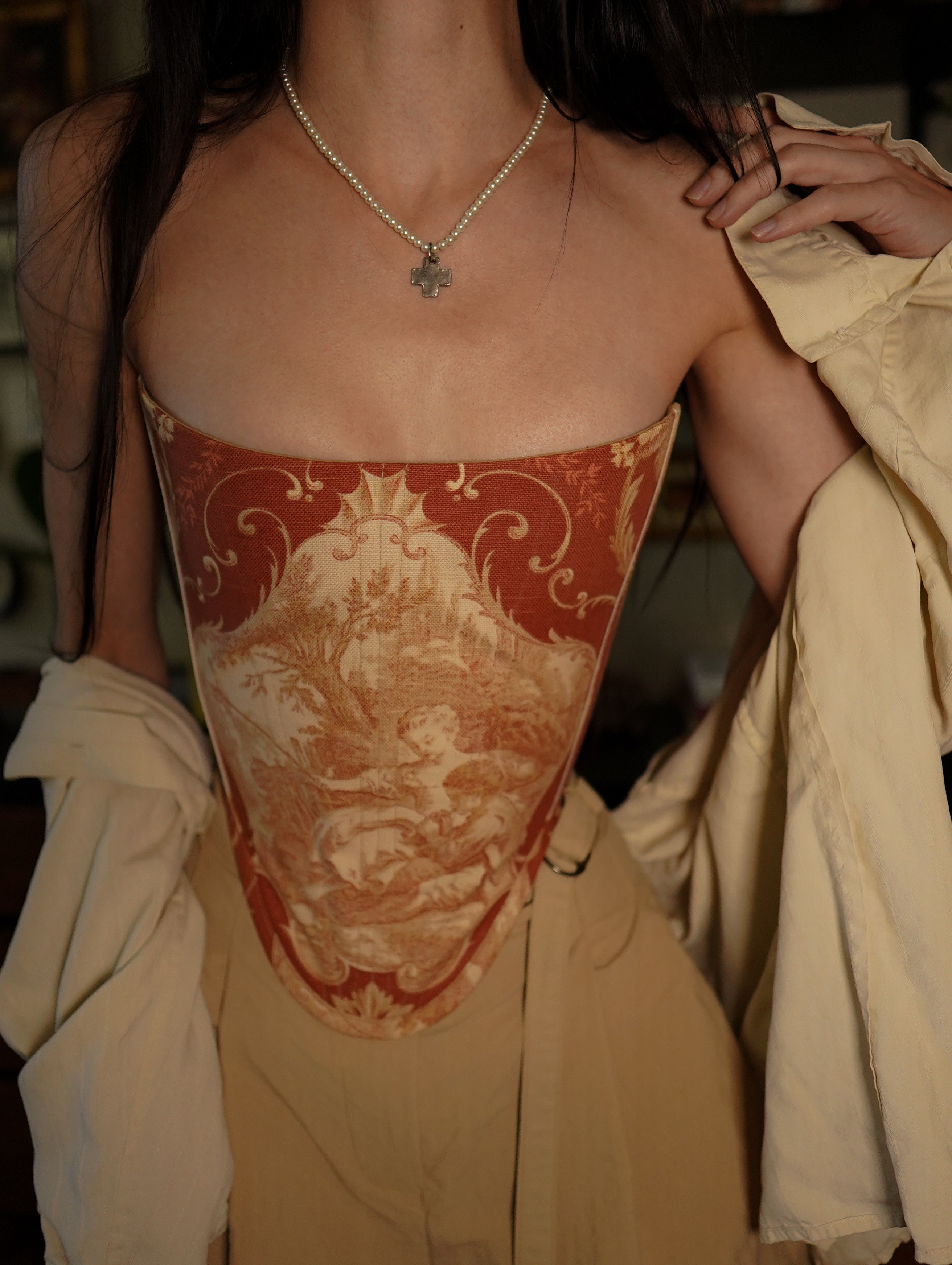 2 in 1 Autumn Toile Corset