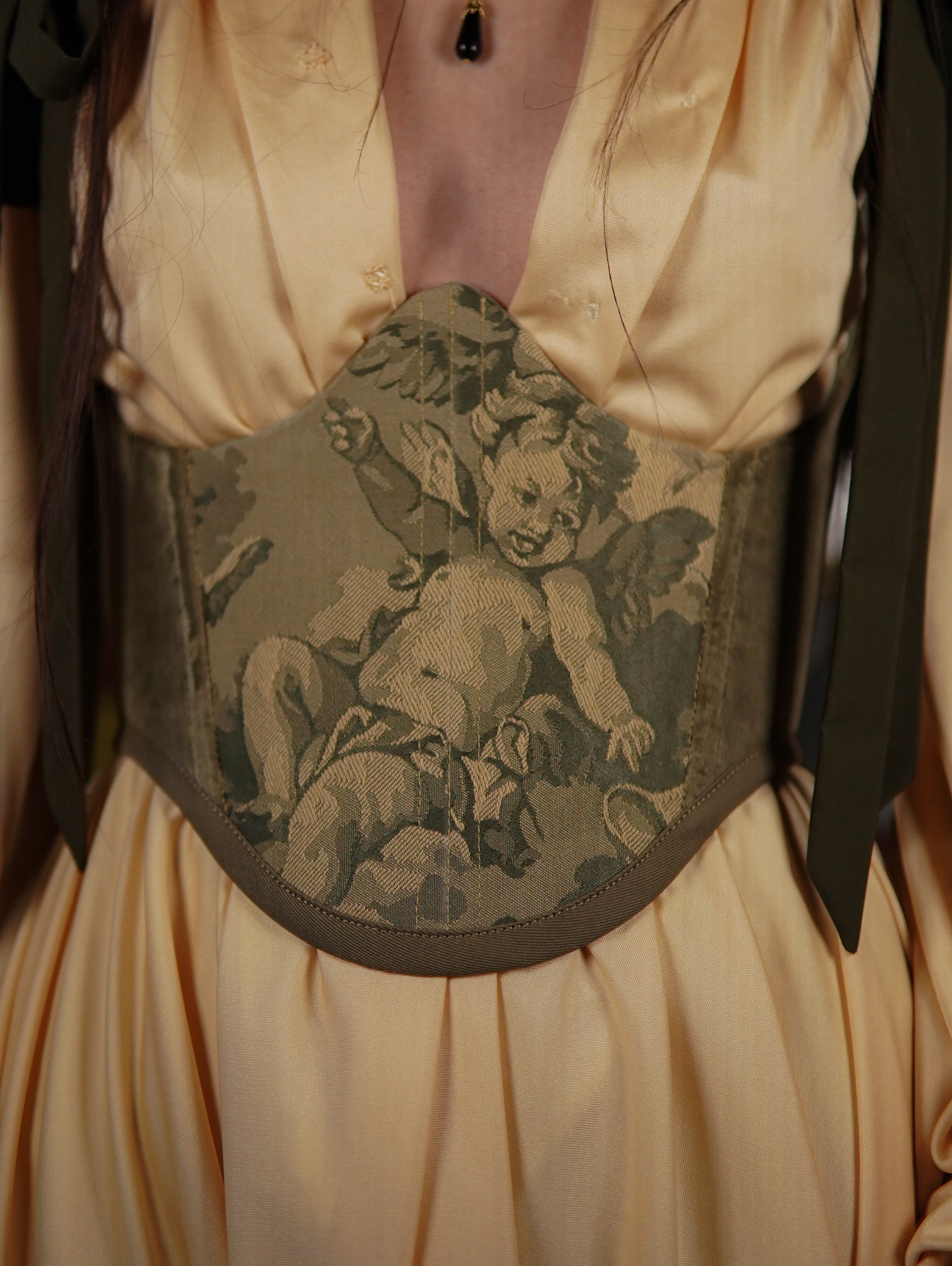 Green Cherub Underbust Corset V2