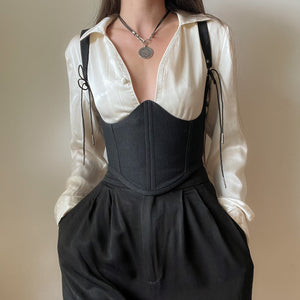 Black Underbust Corset