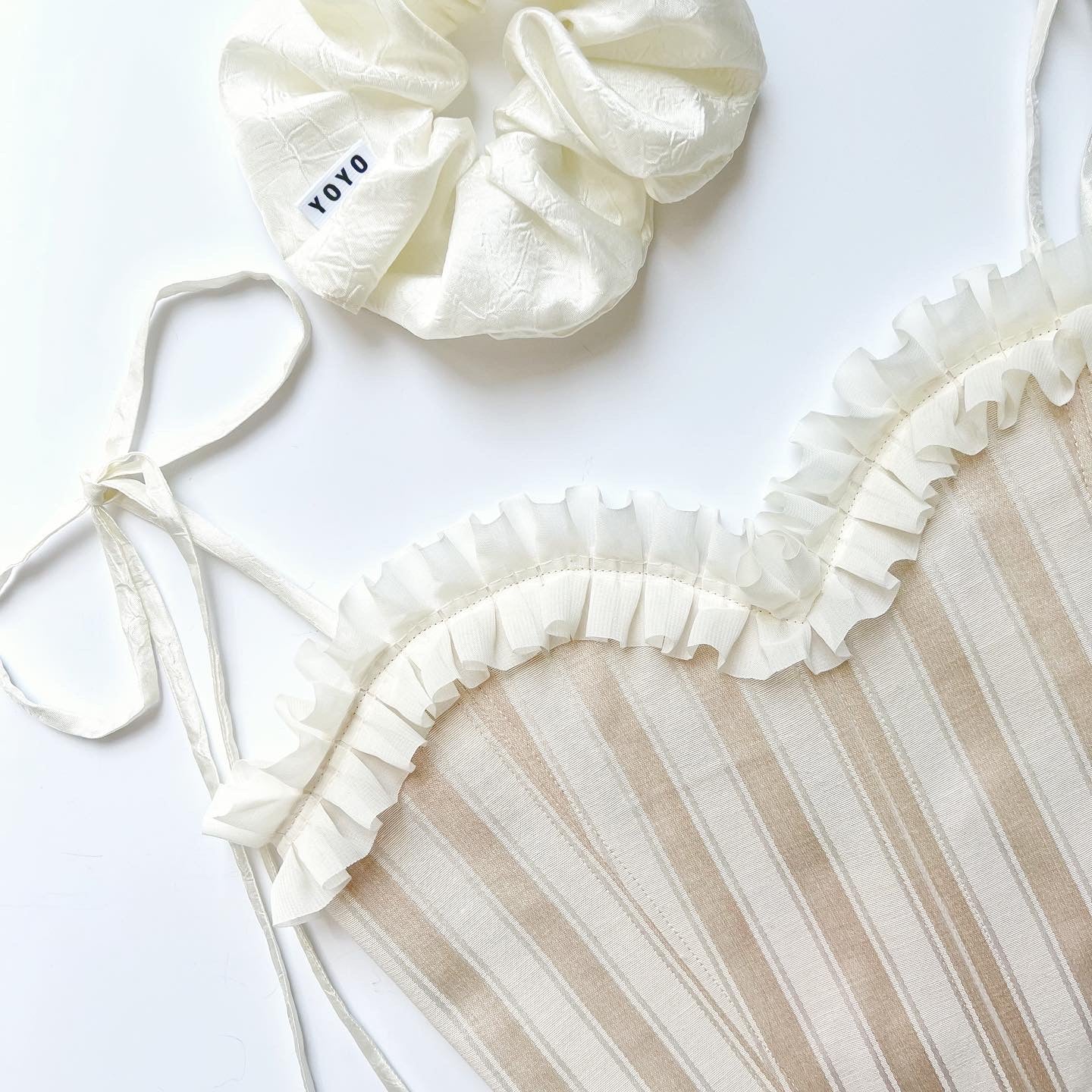 Ruffle Corset + Matching Scrunchie